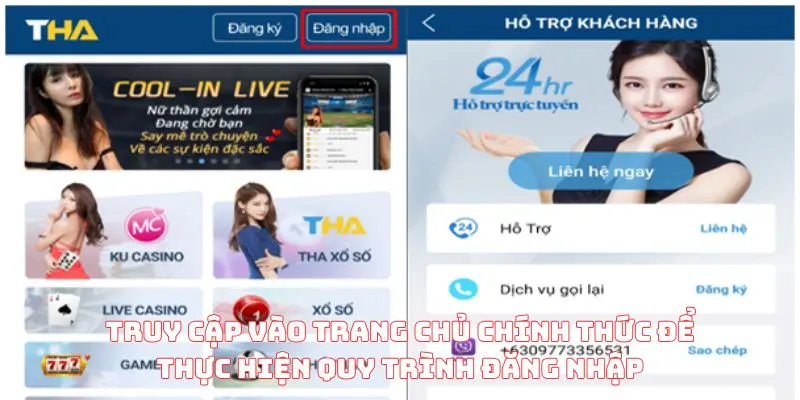 Các bước truy cập vào sân chơi thabet nhà cái