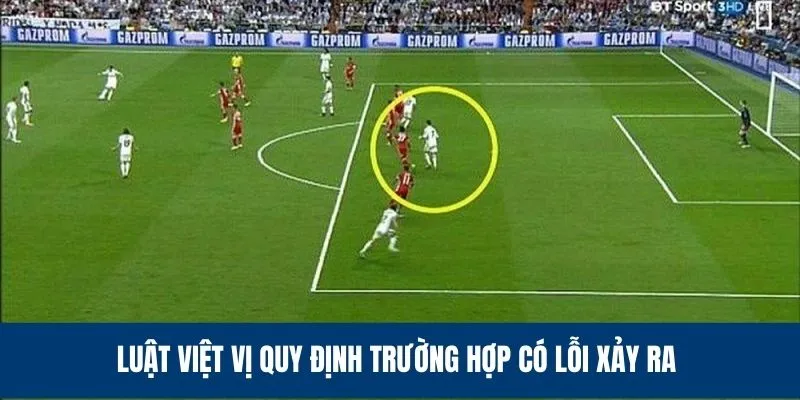 Những quy định vi phạm luật việt vị
